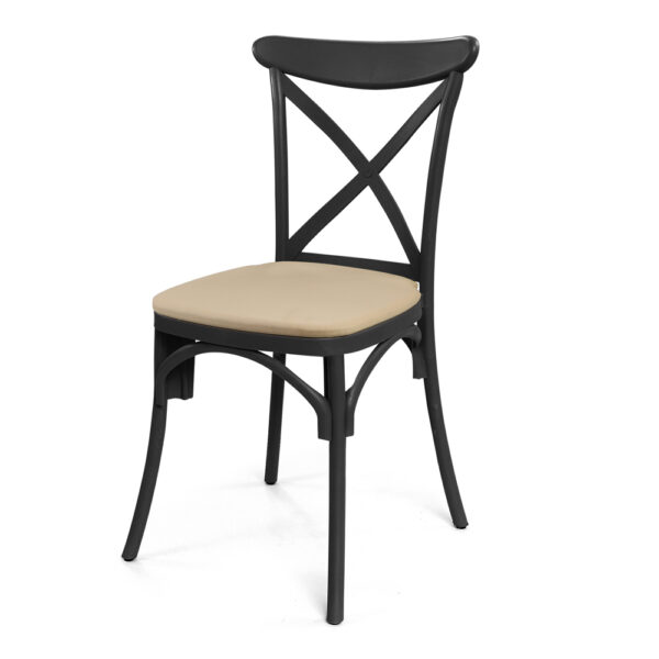 chaise-brooklyn-noir-avec-coussin-grege