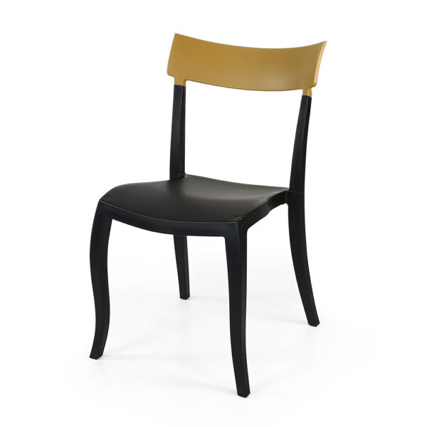 chaise-simplicity-noir-dos-lisse-brun